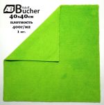 12.0888G Салфетка из микрофибры разноворсовая 40*40см Adolf Bucher зеленая