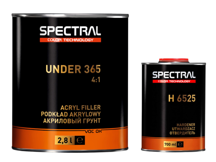 Грунт Novol SPECTRAL UNDER 365 акриловый 4+1 P3 серый 2,8л (4шт)