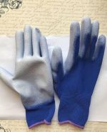 90.3001.9 Перчатки нейлоновые для механических работ с PU покрытием синие, L (12пар)