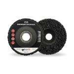 Зачистной круг BLACK FOXClean&Strip  Black 115*22мм /10шт.фибровая оправка, отверстие 22
