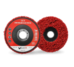 Зачистной круг BLACK FOX Clean&Strip RED 115*22мм /10шт. фибровая оправка под УШМ, отверстие 22
