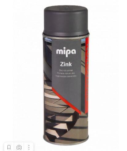 Грунт сварочный MIPA Zink-Spray Цинк серый аэрозоль 400мл