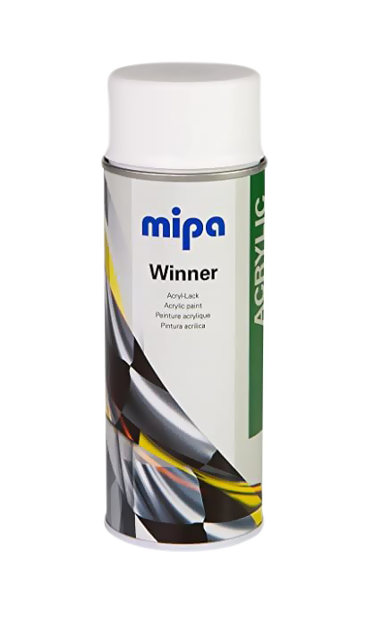 Эмаль акриловая Белая Глянцевая аэрозоль Mipa Winner Acryl-Lack 400мл
