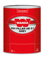 561024 Грунт-наполнитель Wanda 650 Filler HB 5:1 Grey (комплект) 1 л.