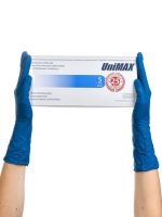 Перчатки латексные UniCare особопрочные М (25пар)