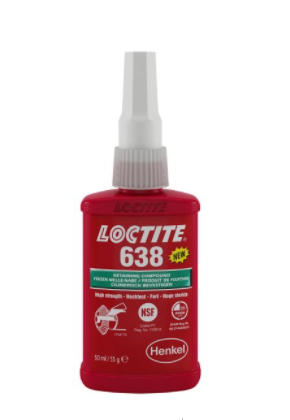 Фиксатор высокопрочный вал-втулочный LOCTITE 638, 50 мл
