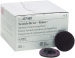 Зачистной круг Scotch-Brite™ Roloc D50мм  (красный, средний)