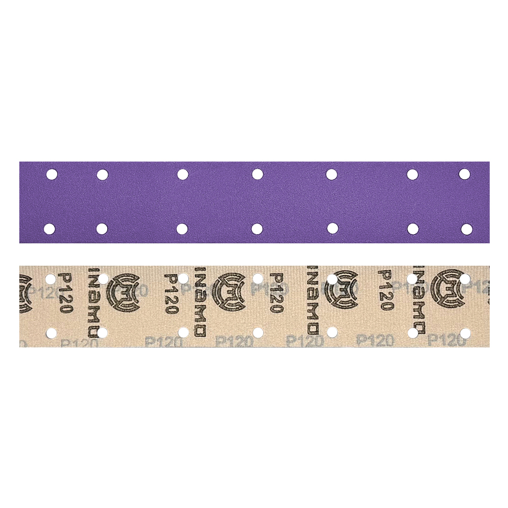 Шлифовальная полоска Minamo Heavy Duty PP(14 отв.) 400х70 #150, (50шт)